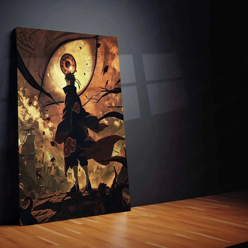 Obito Uchiha Metal Poster – The Shinobi Who Endured the Darkness - TURTLEWINGS