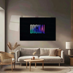Original – Metal Frame | Statement Typography Wall Art | Be Unique Quote Poster for Bold & Creative Spaces - TURTLEWINGS