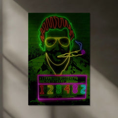 LED | Pablo Neon LED Metal Frame | Urban Pop Art Wall Poster with LED Glow - TURTLEWINGS