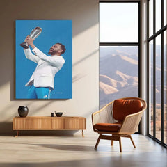 Virat Kohli | Indian Team Champions Trophy 2025 Winner | Metal Poster - TURTLEWINGS