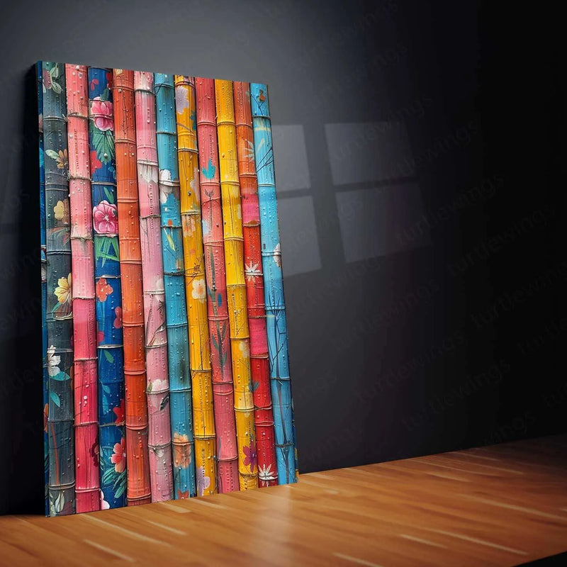 Abstract Striped Metal Poster | Modern Minimalist Wall Art | Geometric Aesthetic Decor - TURTLEWINGS