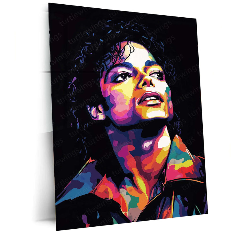 Michael Jackson Metal Poster | King of Pop Wall Art | Iconic Music Legend Decor - TURTLEWINGS