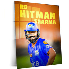 Rohit Sharma Metal Poster – The Hitman of Indian Cricket - TURTLEWINGS