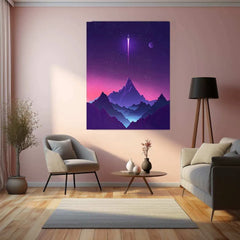 Rocket Launch Abstract Art Metal Poster - TURTLEWINGS