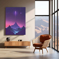 Rocket Launch Abstract Art Metal Poster - TURTLEWINGS