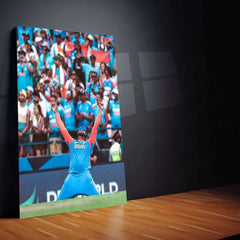 Rohit Sharma Celebration Metal Poster – Hitman’s Iconic Moments - TURTLEWINGS