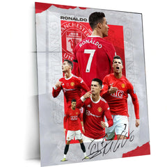 Sports | Cristiano Ronaldo Metal Frame – Iconic Football Wall Art 5 - TURTLEWINGS