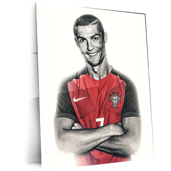 Cristiano Ronaldo – Metal Frame | Iconic Football Wall Art 03 - TURTLEWINGS