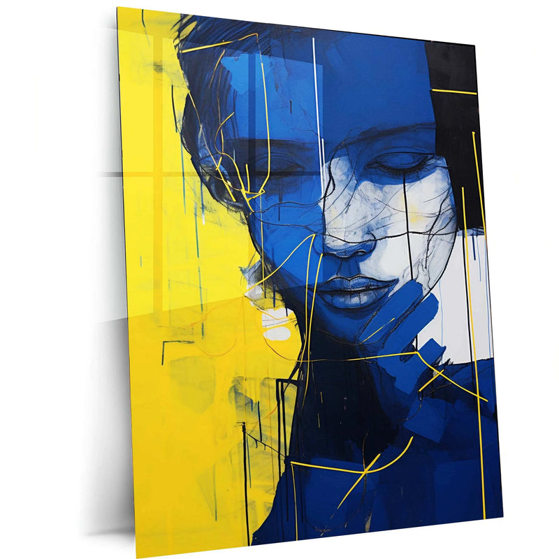 Abstract Art Metal Poster | Modern Wall Decor | Aesthetic & Contemporary Artwork - TURTLEWINGS