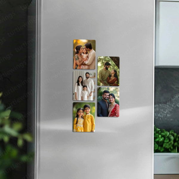 Custom Fridge Magnets Set of 5 ( 60 x 80 mm) - TURTLEWINGS