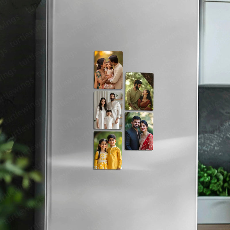 Custom Fridge Magnets Set of 5 ( 60 x 80 mm) - TURTLEWINGS
