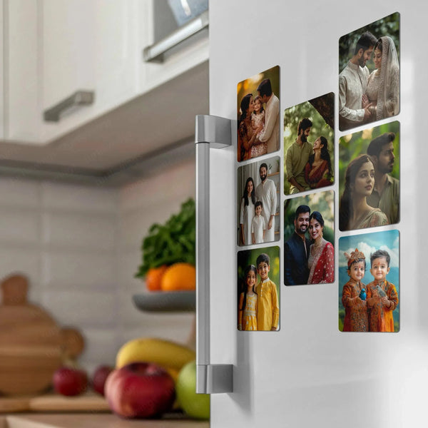 Custom Fridge Magnets Set of 8 ( 60 x 80 mm) - TURTLEWINGS