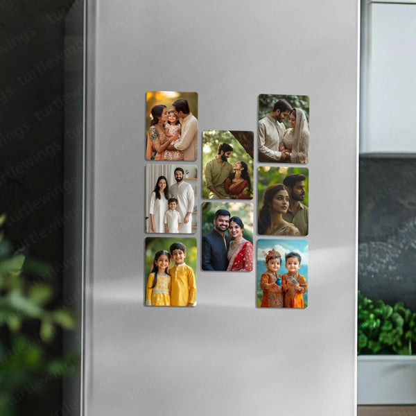 Custom Fridge Magnets Set of 8 ( 60 x 80 mm) - TURTLEWINGS