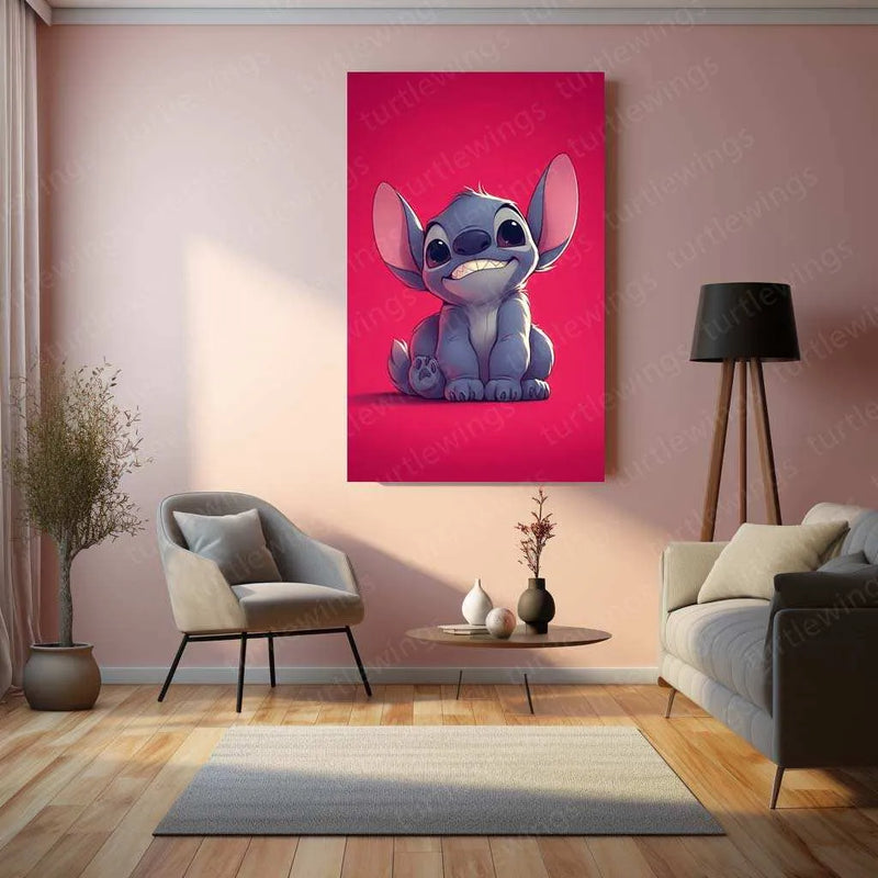 Japanese Art of Stitch – Cinematic Minimalist Disney Poster - TURTLEWINGS