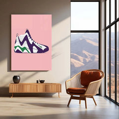 Abstract Metal Poster | Nike Sneaker Art Metal Poster – Bold & Stylish Decor 04 - TURTLEWINGS