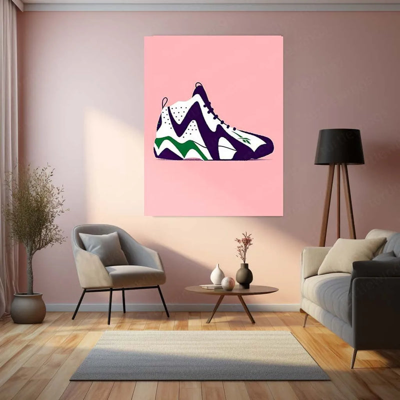 Abstract Metal Poster | Nike Sneaker Art Metal Poster – Bold & Stylish Decor 04 - TURTLEWINGS