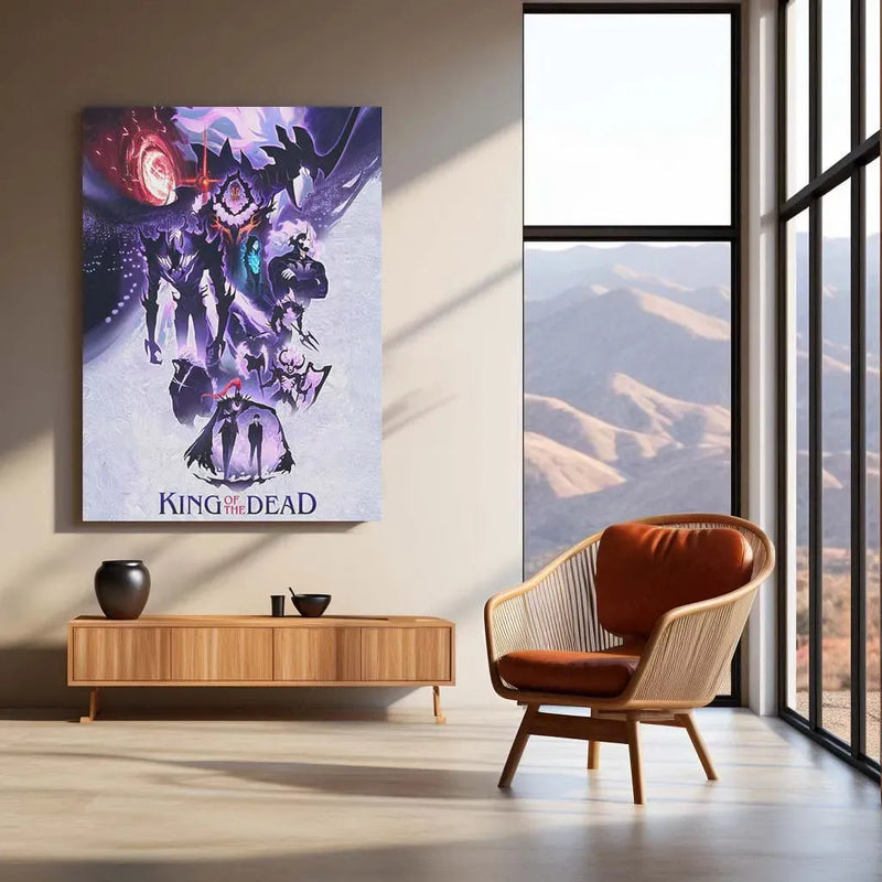 Solo Leveling Metal Poster | Sung Jin-Woo Shadow Monarch Wall Art | Anime Manhwa Decor 10 - TURTLEWINGS