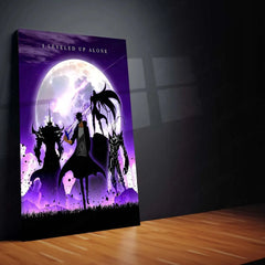 Solo Leveling Metal Poster | Sung Jin-Woo Shadow Monarch Wall Art | Anime Manhwa Decor 01 - TURTLEWINGS