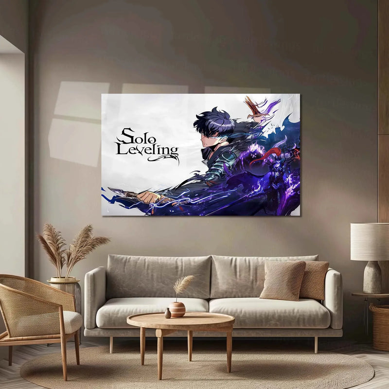Solo Leveling Metal Poster | Sung Jin-Woo Shadow Monarch Wall Art | Anime Manhwa Decor 06 - TURTLEWINGS