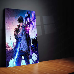 Solo Leveling Metal Poster | Sung Jin-Woo Shadow Monarch Wall Art | Anime Manhwa Decor 15 - TURTLEWINGS