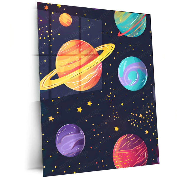 Space Art Metal Poster - TURTLEWINGS