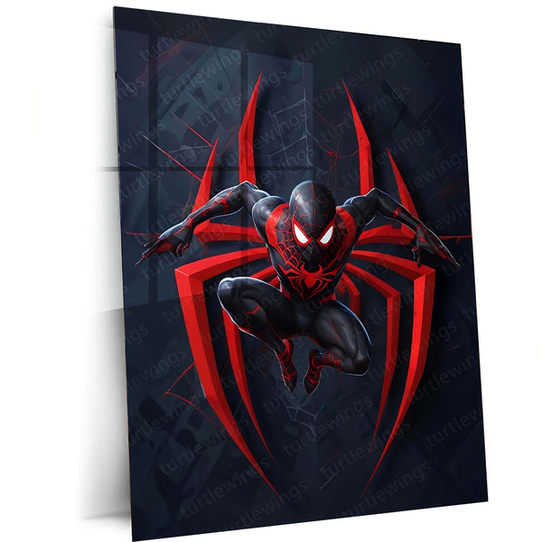 Spider-Man – Marvel Superhero Metal Frame | Wall Art for Kids & Fans 02 - TURTLEWINGS
