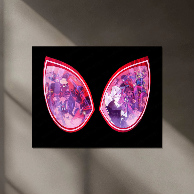 Spider-Man: Across the Spider-Verse Neon LED Metal Poster - TURTLEWINGS