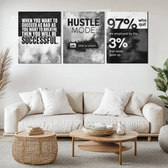 Motivational Metal Poster Set of 3 – Inspirational Wall Frame Décoretal wall frame set