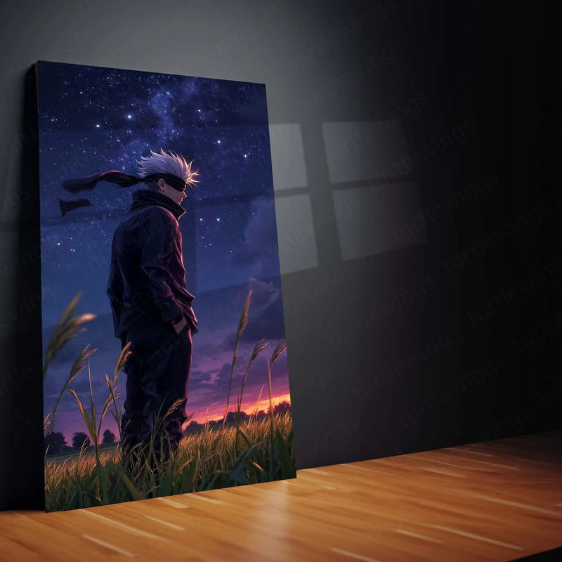 Anime Metal Poster | Satoru Gojo Metal Poster | Jujutsu Kaisen Anime Frame | Stylish Duo Wall Art (Copy) - TURTLEWINGS