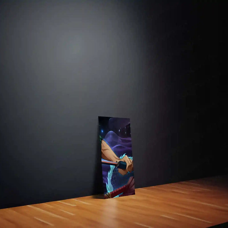 Tanjiro Metal Poster Set of 5 – Split Wall Art | Demon Slayer Water Breathing Edition | Anime Metal Frame Collection