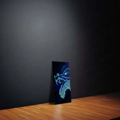 Tanjiro Metal Poster Set of 5 – Split Wall Art | Demon Slayer Water Breathing Edition | Anime Metal Frame Collection