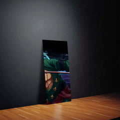 Tanjiro Metal Poster Set of 5 – Split Wall Art | Demon Slayer Water Breathing Edition | Anime Metal Frame Collection