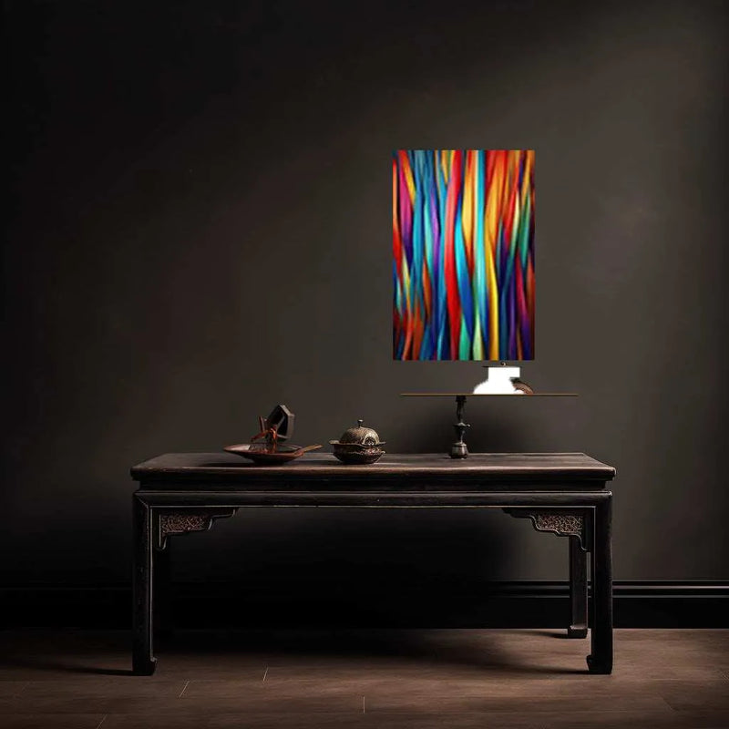 Abstract Art Metal Poster | Modern Wall Decor | Contemporary Aesthetic Artwork - TURTLEWINGS