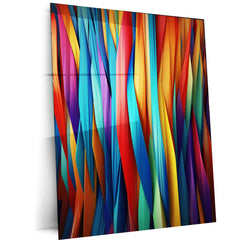 Abstract Art Metal Poster | Modern Wall Decor | Contemporary Aesthetic Artwork - TURTLEWINGS
