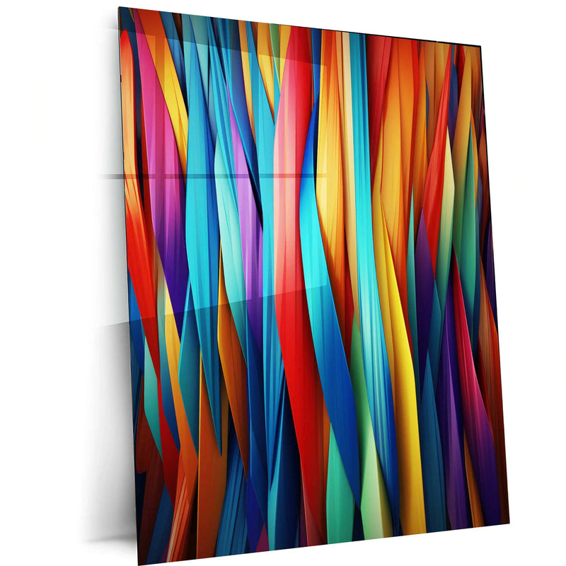 Abstract Art Metal Poster | Modern Wall Decor | Contemporary Aesthetic Artwork - TURTLEWINGS