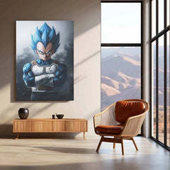 Vegeta Metal Poster – Dragon Ball Z Warrior | Saiyan Prince Wall Art 5 - TURTLEWINGS