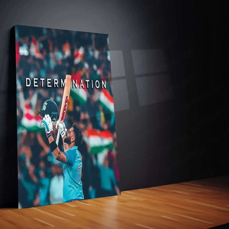 Virat Kohli Metal Poster – The Spirit of Determination - TURTLEWINGS