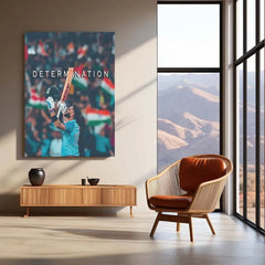 Virat Kohli Metal Poster – The Spirit of Determination - TURTLEWINGS