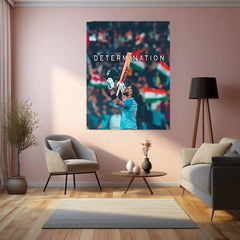 Virat Kohli Metal Poster – The Spirit of Determination - TURTLEWINGS