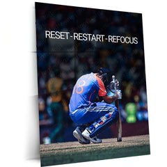 Virat Kohli Quote Poster – Inspirational Sports Art in Portrait Format - TURTLEWINGS