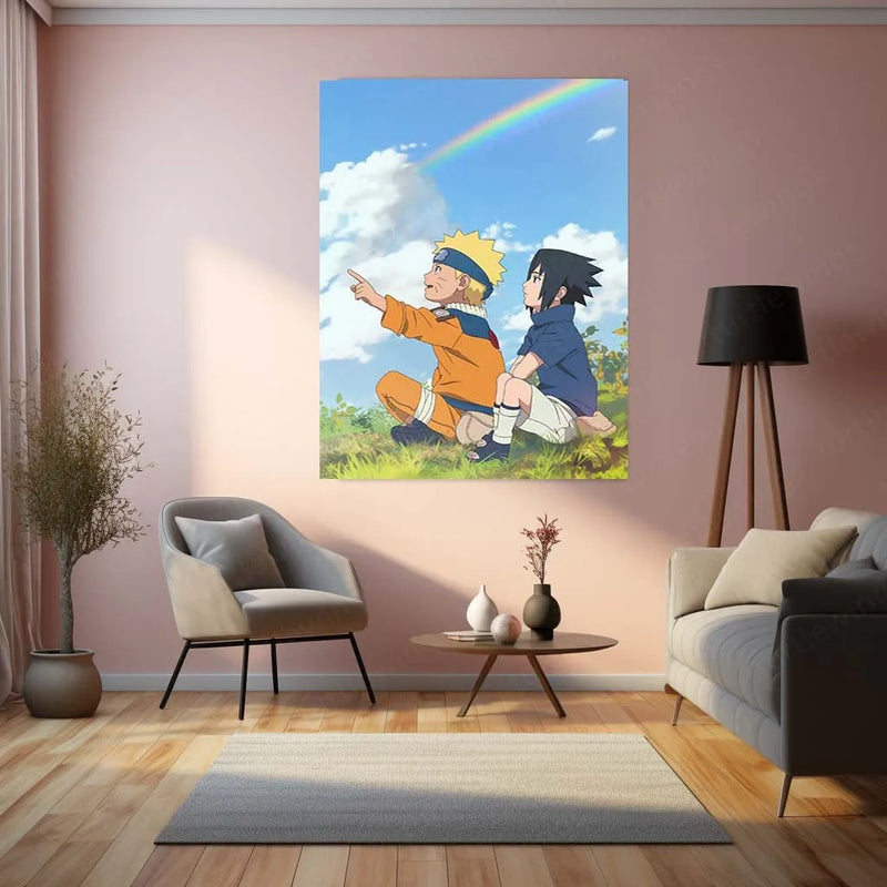Anime Metal Poster | Young Naruto Metal Poster – Iconic Anime Wall Art - TURTLEWINGS