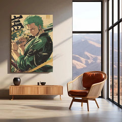 Roronoa Zoro One Piece Metal Poster 2 - TURTLEWINGS