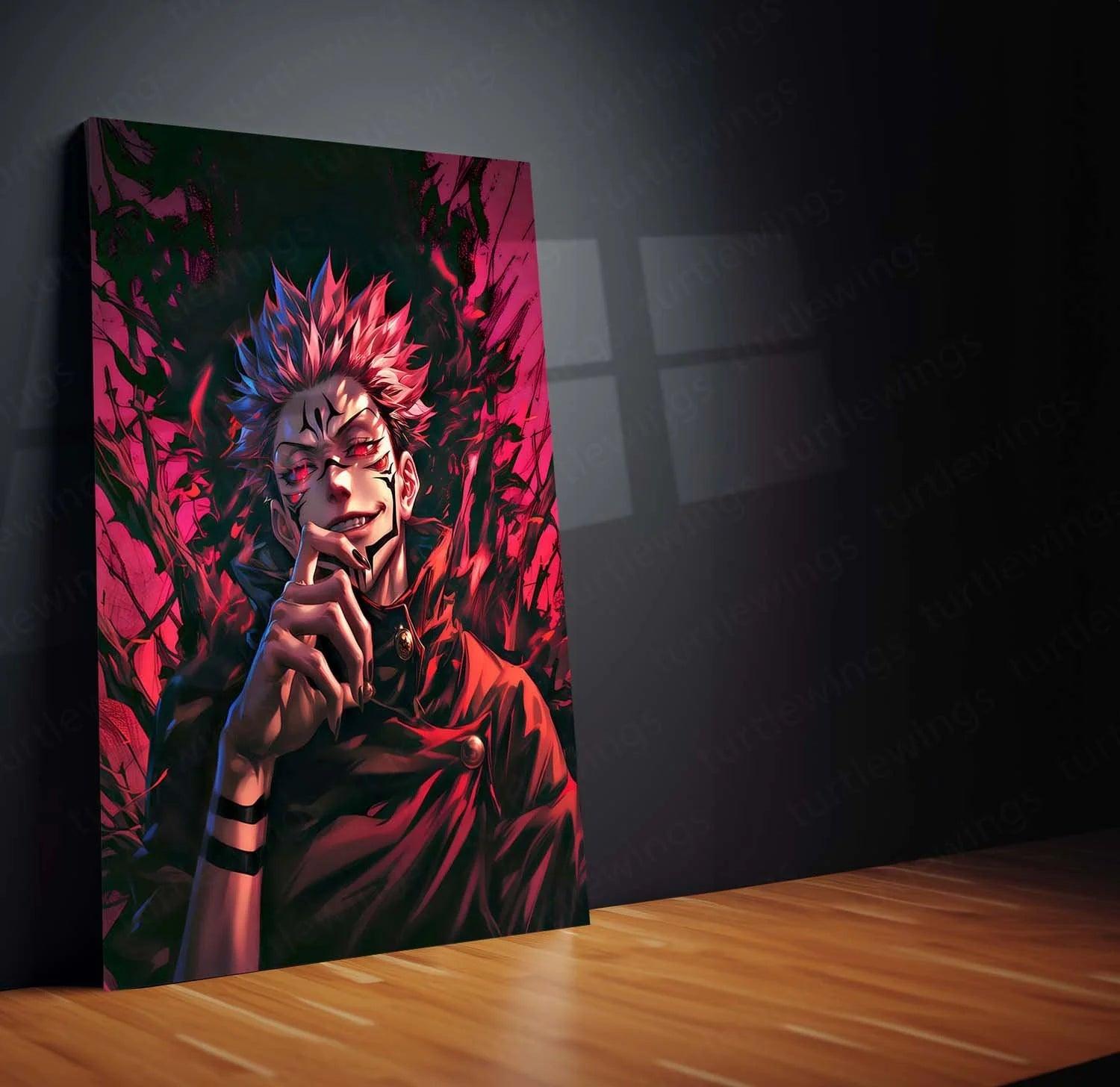 Ryomen Sukuna Metal Poster: The King of Curses - TURTLEWINGS 