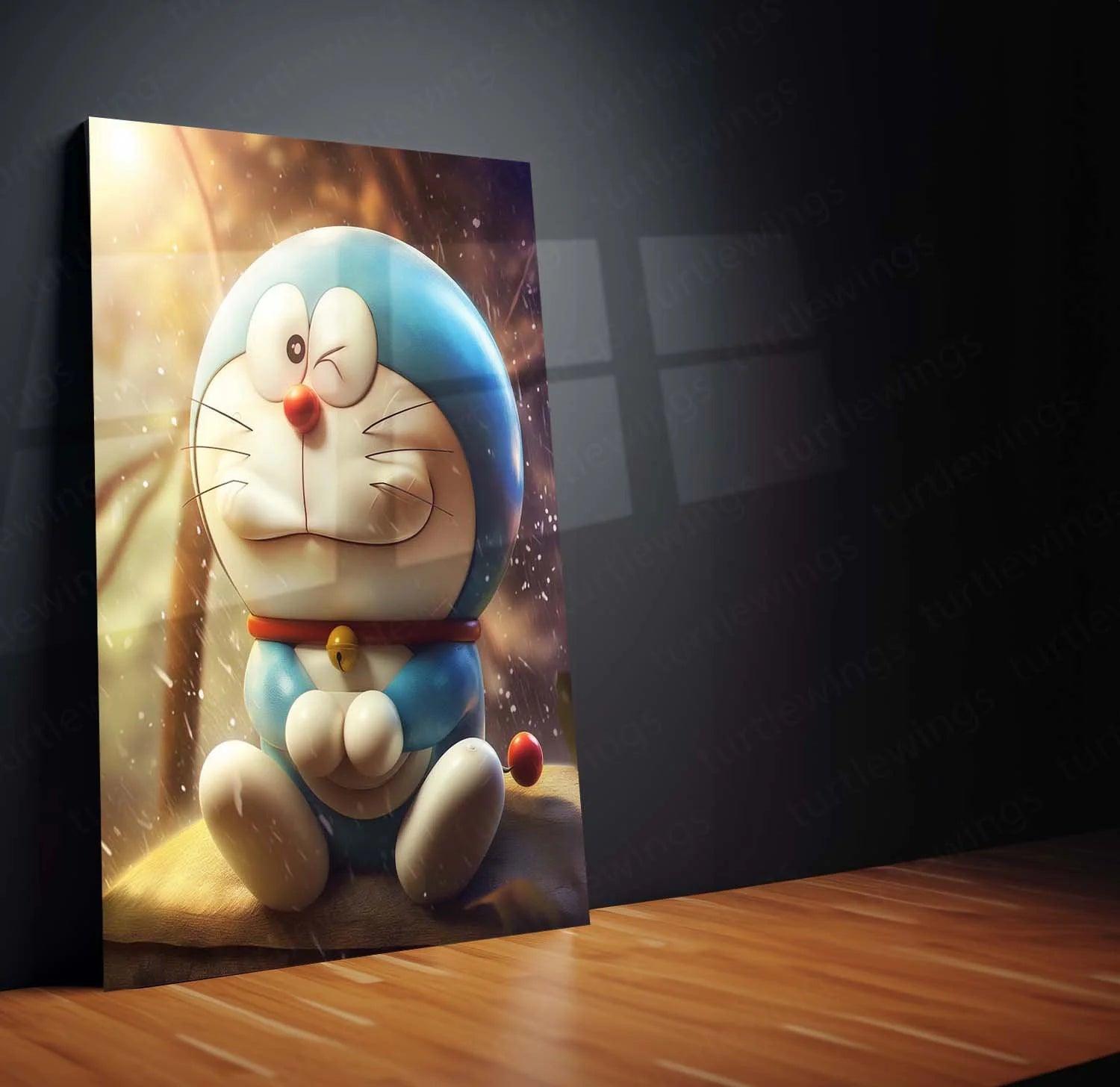 Doraemon: The Time-Traveling Cat Metal Poster - TURTLEWINGS 