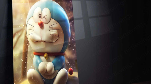 Doraemon: The Time-Traveling Cat Metal Poster - TURTLEWINGS 