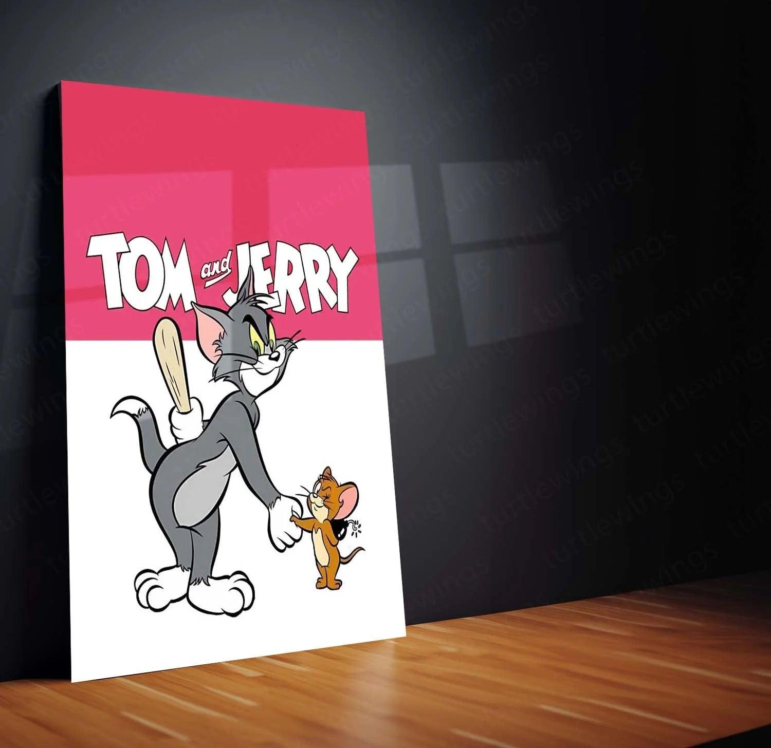 Tom and Jerry: The Classic Chase Metal Poster - TURTLEWINGS 