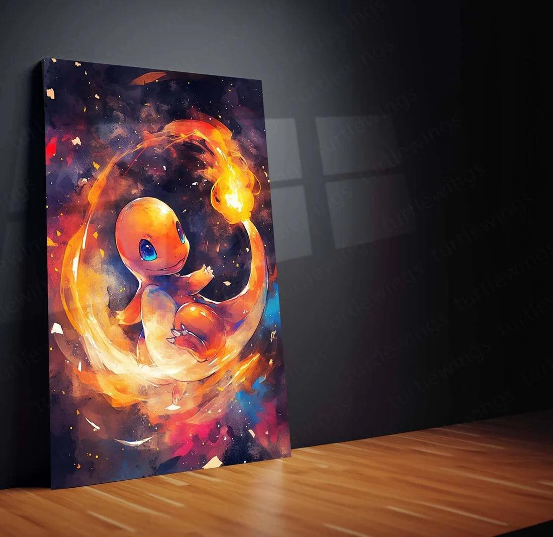 Charmander: The Fiery Starter Metal Poster - TURTLEWINGS 