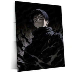 Anime Metal Poster | Kento Nanami Jujutsu Kaisen Dark Monochrome Wall Art – main product image