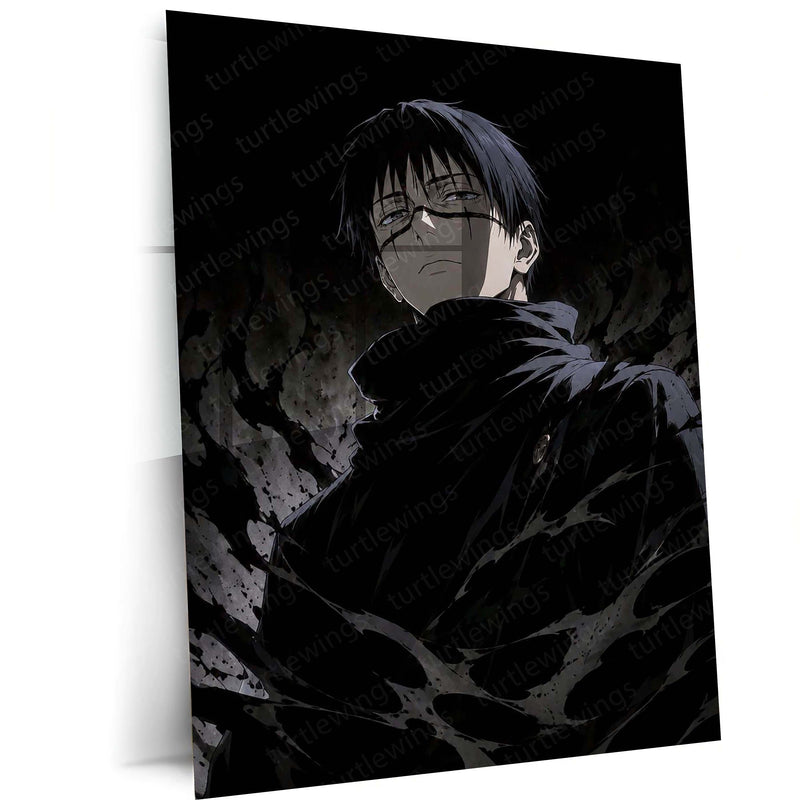 Anime Metal Poster | Kento Nanami Jujutsu Kaisen Dark Monochrome Wall Art – main product image