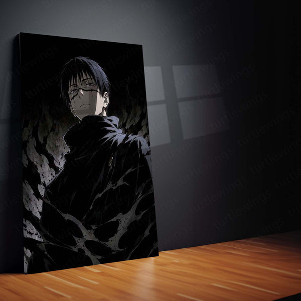 Anime Metal Poster | Kento Nanami Jujutsu Kaisen Dark Monochrome Wall Art